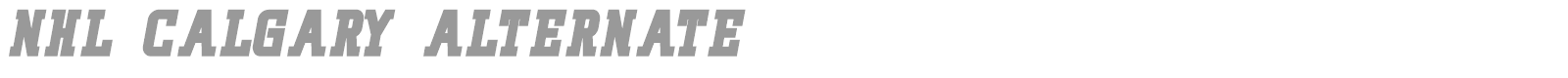 NHL Washington font preview